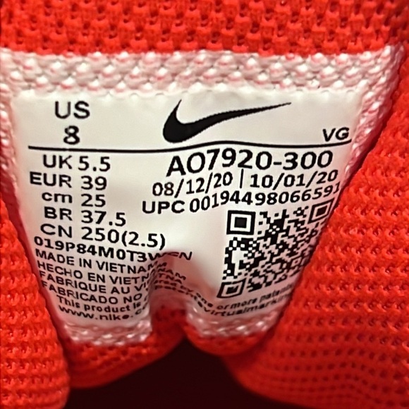 Nike Red Neon GreenFastFlex Softball Soccer Cleats Size 8 - Picture 8 of 8